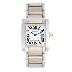 Cartier Stainless Steel Tank Francaise Quartz Wristwatch Ref W51012Q4 9