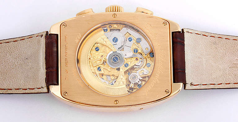 Dubey & Schaldenbrand Yellow Gold Gran Chrono Astro Wristwatch In Excellent Condition In Dallas, TX