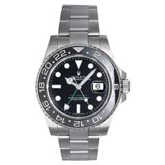Rolex Stainless Steel GMT-Master II Wristwatch with Cerachrom Bezel Ref 116710
