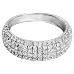 Beautiful Pave Diamond Gold Band Ring 2