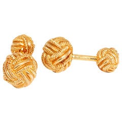 Tiffany & Co. Schlumberger Gold Knot Cufflinks