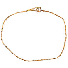 Taschenuhrkette/Halskette aus Gelbgold