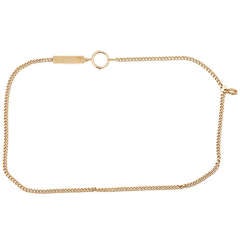 Used Tiffany Yellow Gold Pocket Watch Chain or Necklace