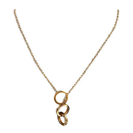 Tiffany and Co. Gold 1837 Interlocking 