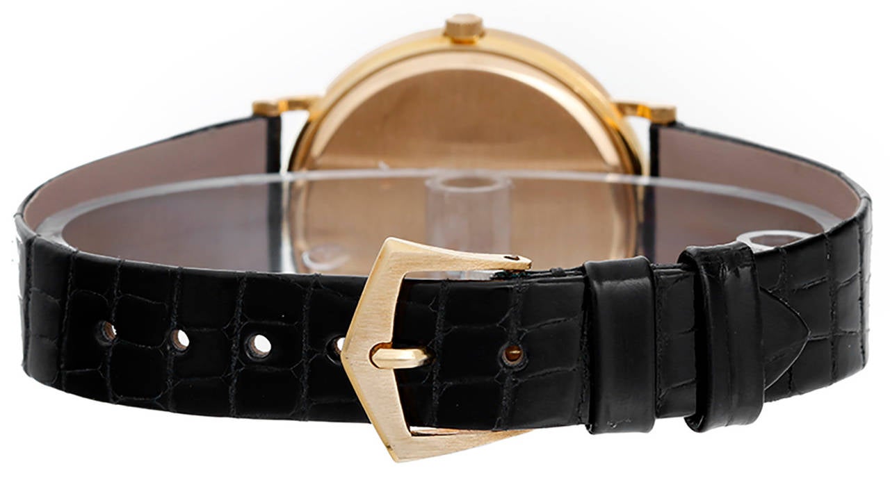 Patek Philippe Yellow Gold Calatrava Quartz Wristwatch Ref 3944 J or ...