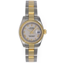 Rolex Lady's Yellow Gold Stainless Steel Datejust Wristwatch Ref 179173