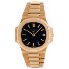 Vintage Patek Philippe Yellow Gold Nautilus Wristwatch