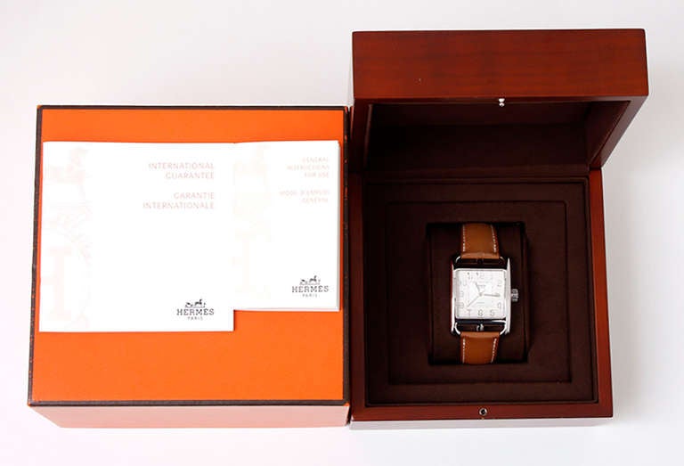 Men's Hermes Stainless Steel Cape Cod Automatic Wristwatch