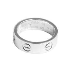 Cartier Love Platinum Wedding Ring Band Sz. 49  (U.S. Sz. 5)