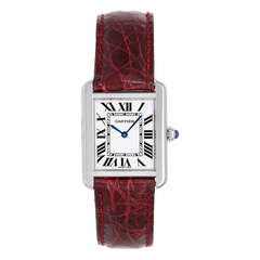 Cartier Lady
s Stainless Steel Tank Solo Wristwatch