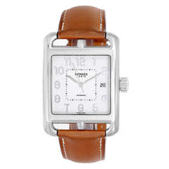 Hermes Stainless Steel Cape Cod Automatic Wristwatch