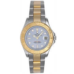 Rolex Yellow Gold Stainless Steel Yacht-Master Automatic Wristwatch Ref 168623 12