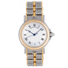 Breguet Yellow Gold Stainless Steel Marine Automatic Wristwatch 9