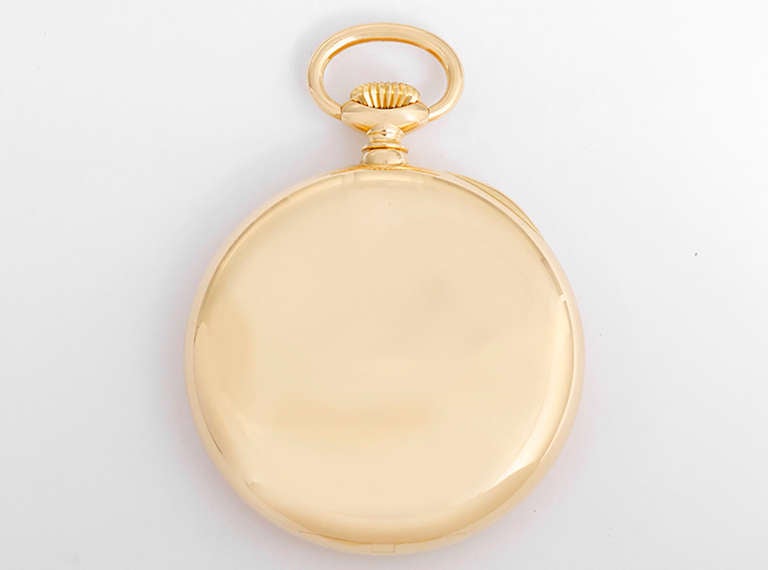 Patek Philippe Yellow Gold Pocket Watch Won First Place at Geneva Time Trials