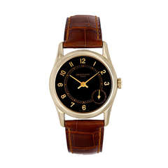 Patek Philippe Yellow Gold Limited Edition Wristwatch with Black Dial