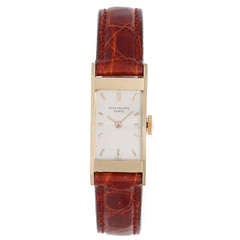 Patek Philippe Lady's Yellow Gold Rectangular Wristwatch Ref 2292/2 circa 1950s