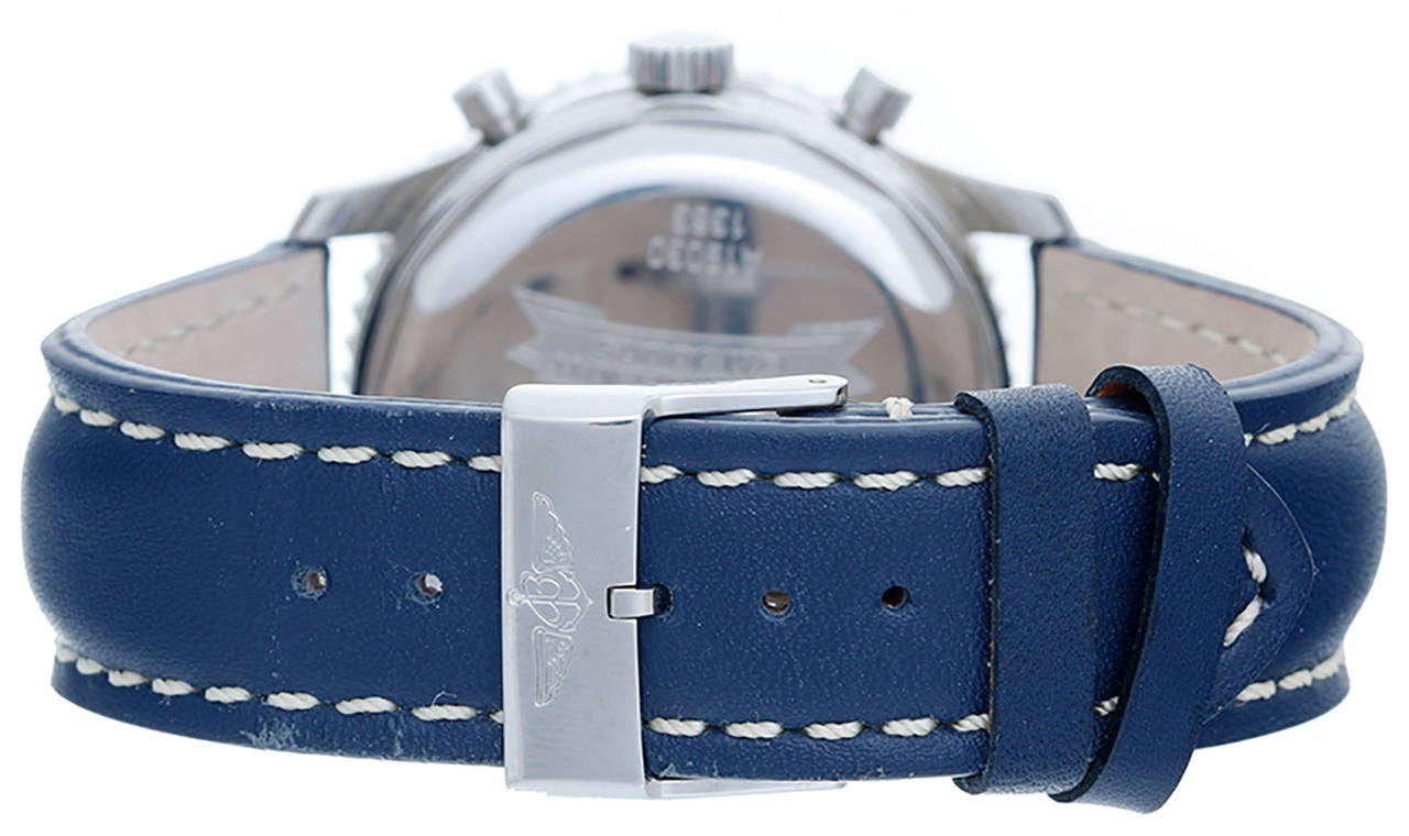 Breitling Stainless Steel Montbrillant 1461 Moonphase Wristwatch Ref A19030