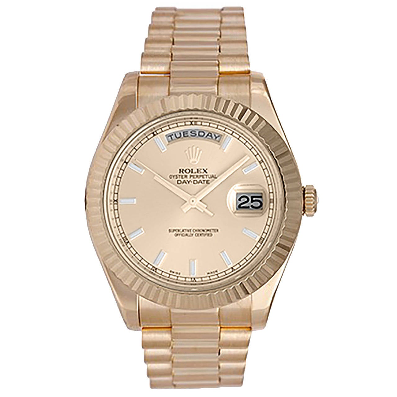 Rolex Yellow Gold Day-Date II President Automatic Wristwatch Ref 218238