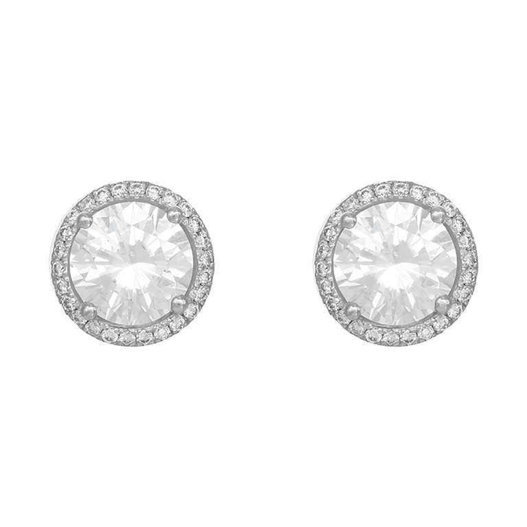 Stunning Round Brilliant Cut Diamond Earrings