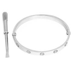 Cartier Gold Love Bangle Bracelet with Screwdriver