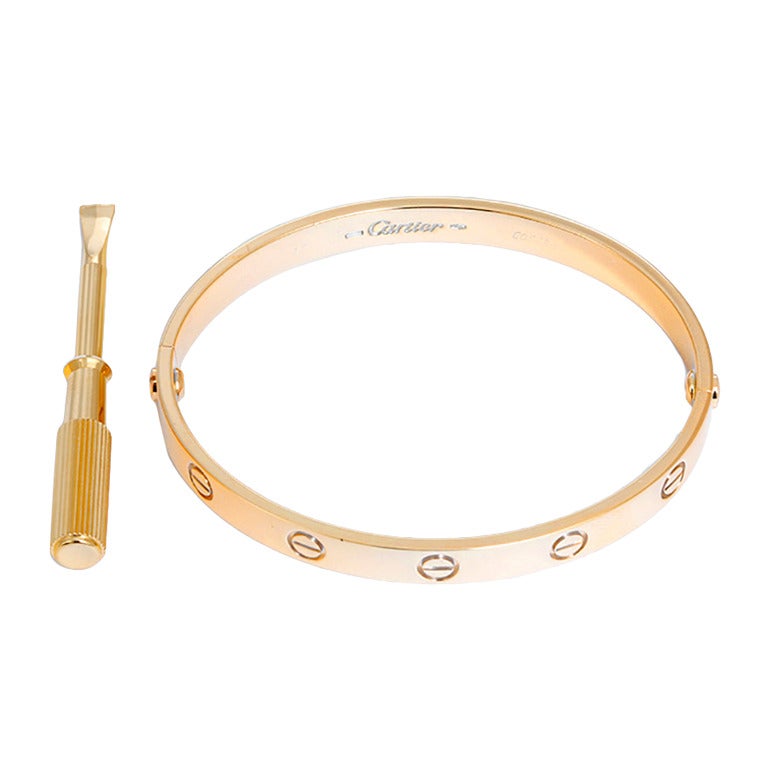 Cartier Gold Love Bracelet with Screwdriver
