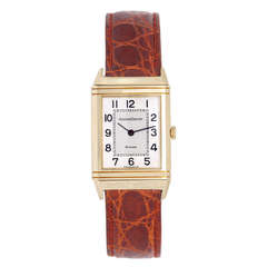 Jaeger-LeCoultre Yellow Gold Reverso Wristwatch