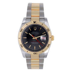 Rolex Stainless Steel and Yellow Gold Turn-o-graph Wristwatch Ref 116263 7