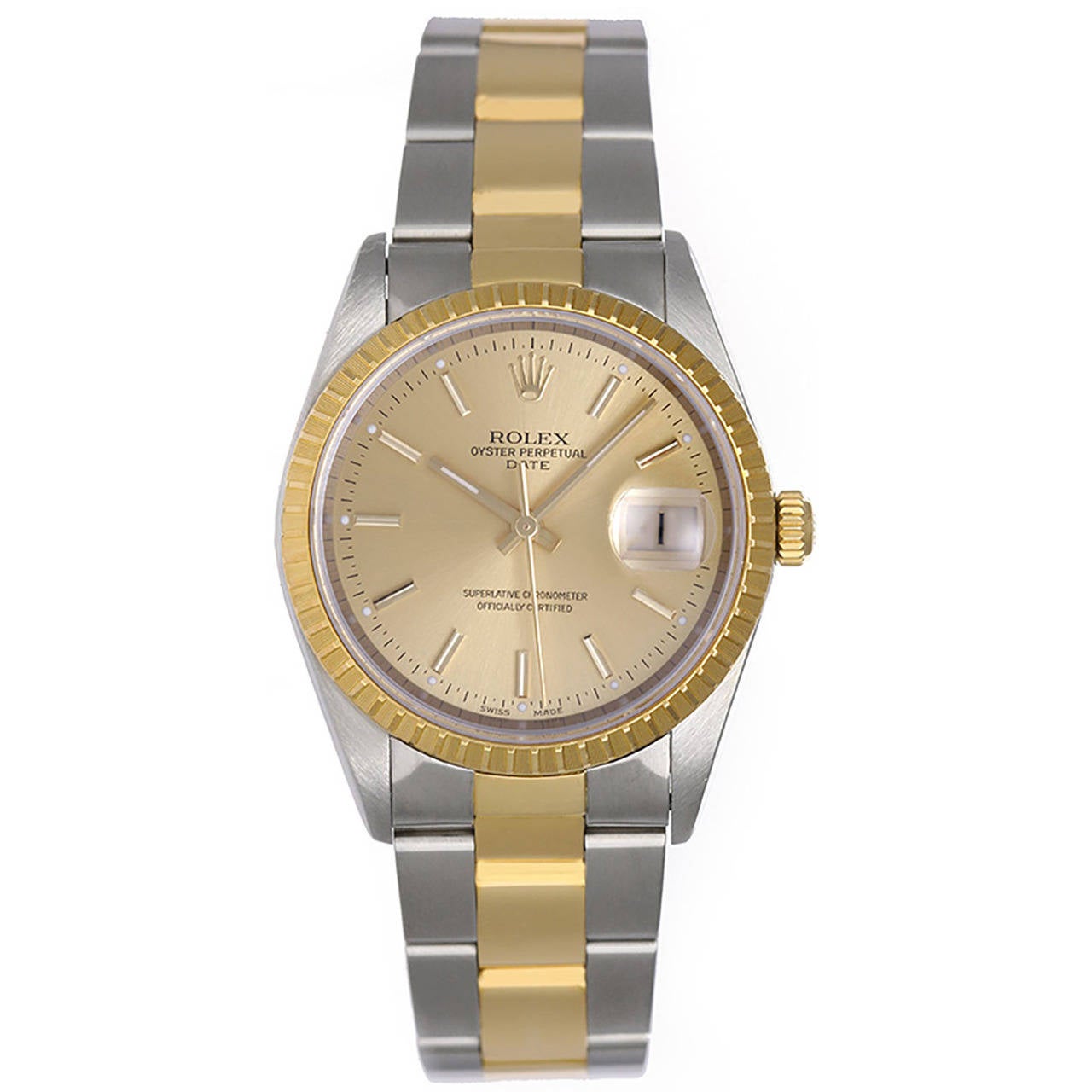 Wholesale Luxurious Yellow Gold And Stainless Steel 26 mm Wristwatch Band 123.20.35.60.08.001_K0018250
