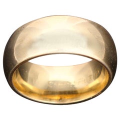 Classic Wide Yellow Gold Wedding Band