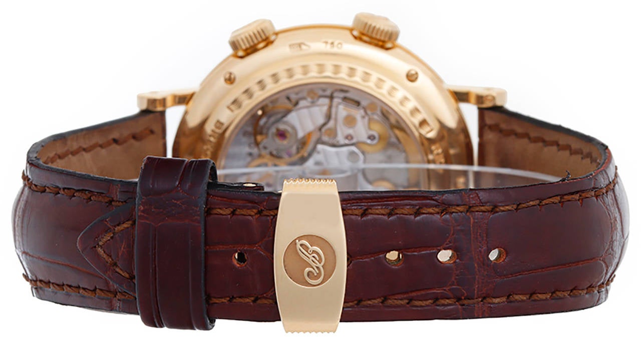 Breguet Yellow Gold Classique Réveil du Tsar Dual Time Wristwatch Ref 5707 BA In Excellent Condition In Dallas, TX