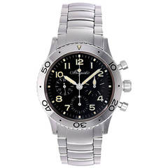 Vintage Breguet Stainless Steel Type XX Aeronavale Chronograph Automatic Wristwatch