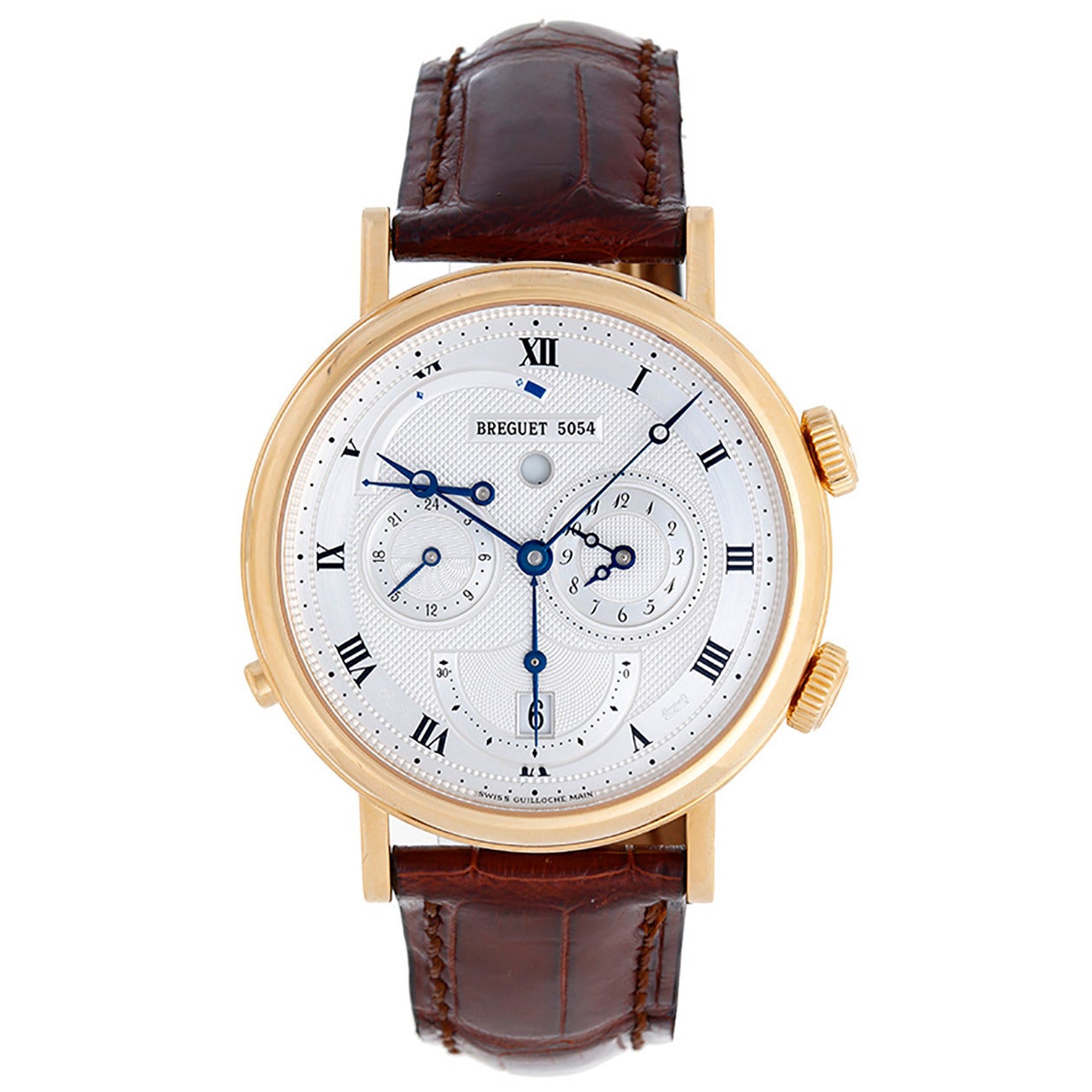 Breguet Yellow Gold Classique Réveil du Tsar Dual Time Wristwatch Ref 5707 BA