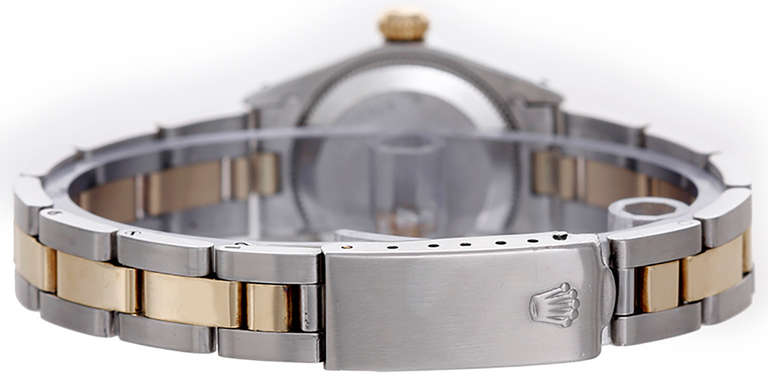 Rolex Lady's Stainless Steel and Yellow Gold Oyster Perpetual Watch Ref 6719