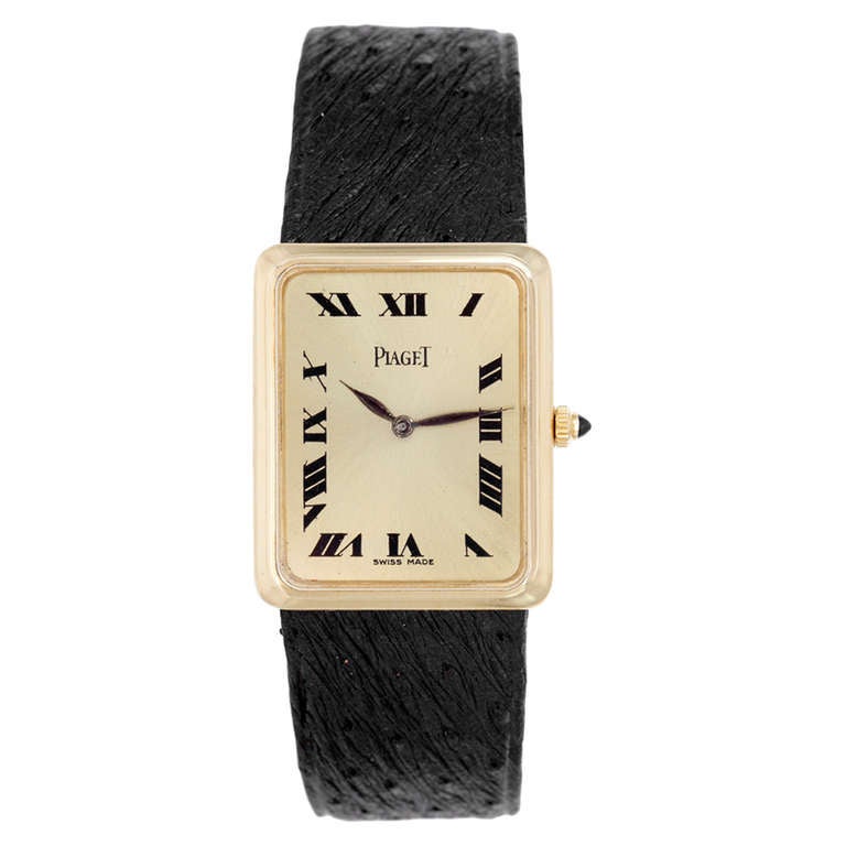 Piaget Yellow Gold Quartz Wristwatch