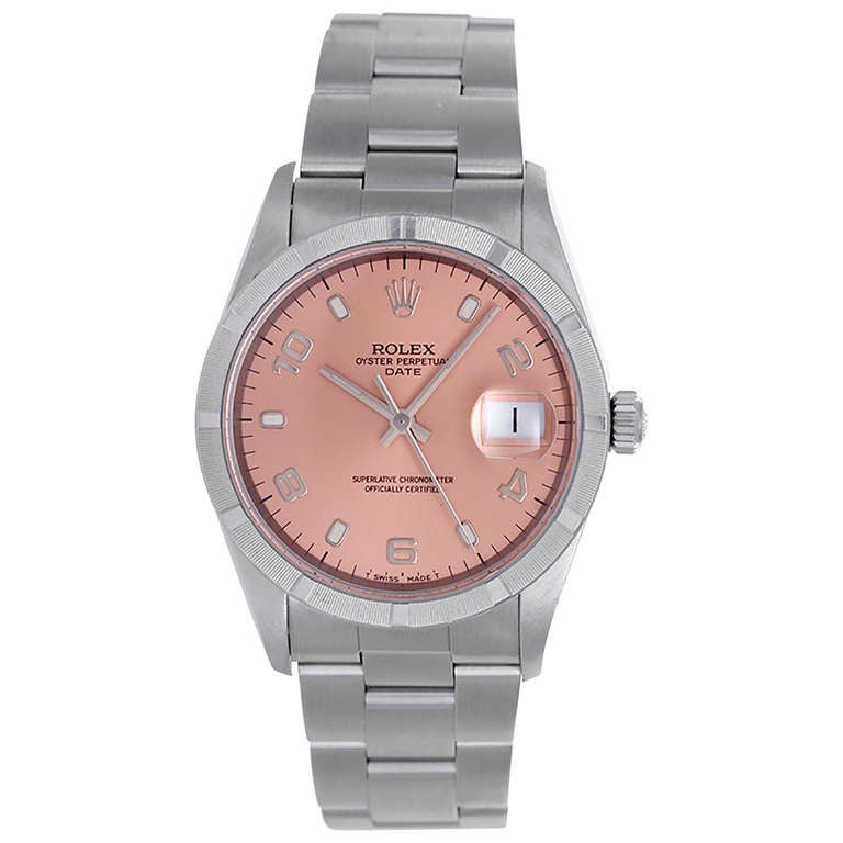 Rolex Stainless Steel Date Wristwatch Ref 15200