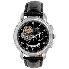 Zenith Stainless Steel El Primero Open Chronomaster Automatic Wristwatch