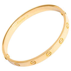 Cartier Love Bracelet Yellow Gold Size 16 with Screwdriver