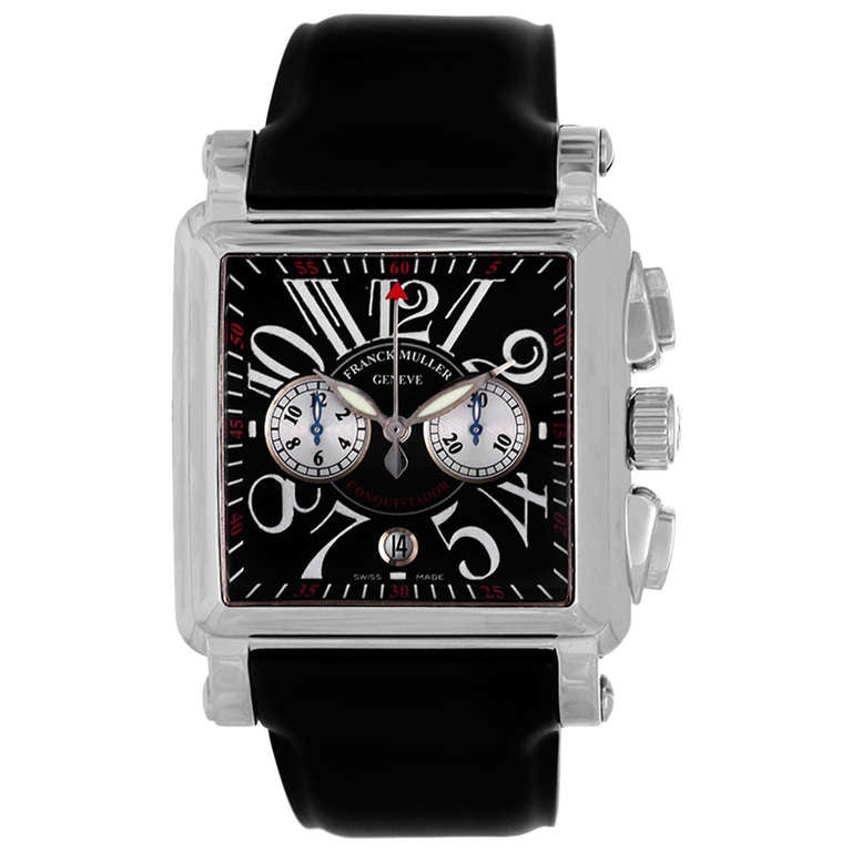 Franck Muller White Gold Cortez Conquistador Chronograph Wristwatch