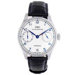IWC Stainless Steel Oversized Portuguese 7-Day Power Reserve Wristwatch