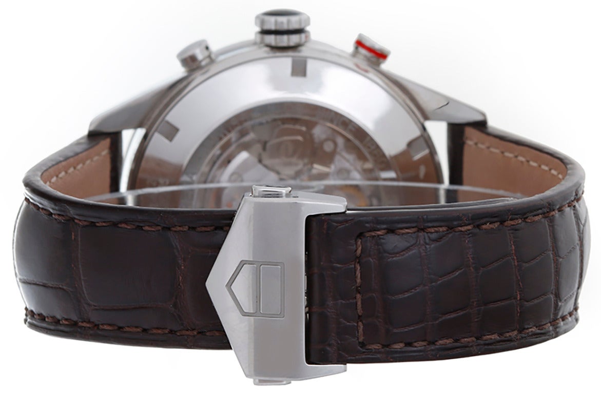 Tag Heuer Stainless Steel Carrera Chronograph Day/Date Automatic Wristwatch