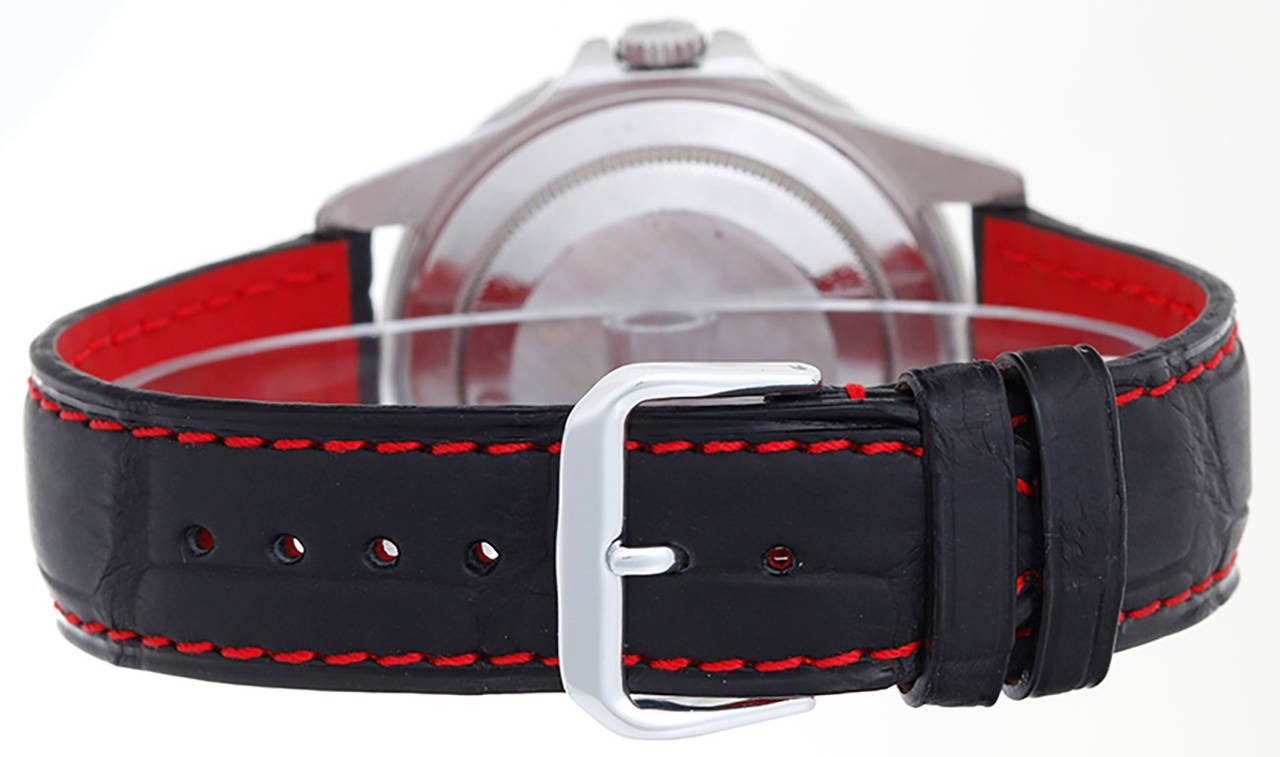 Men's Rolex GMT-Master II Men's Watch with Black Strap Band 16710