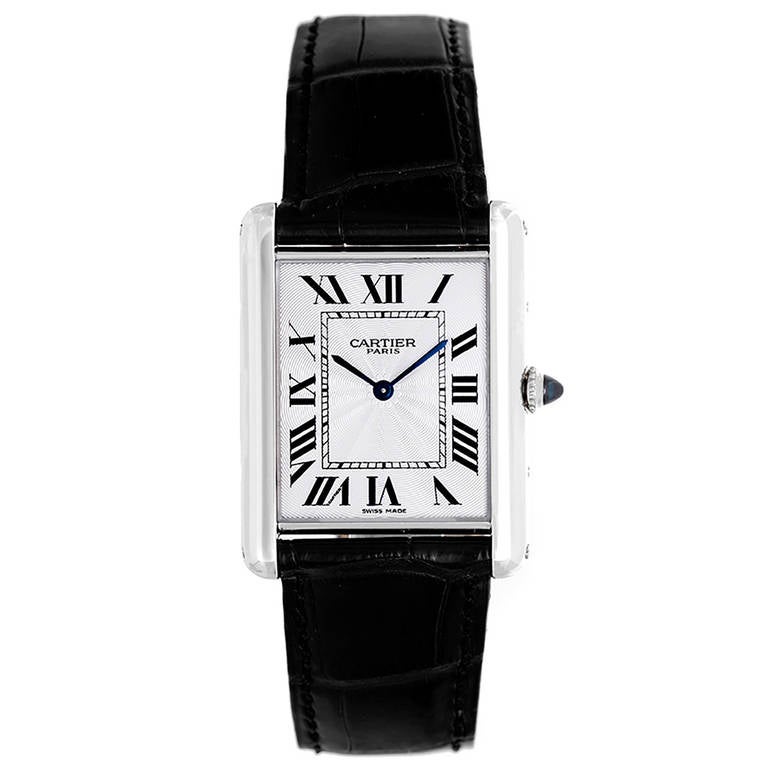 Cartier Platinum Tank Louis Wristwatch