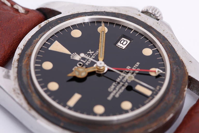 Rolex Stainless Steel GMT-Master Wristwatch Ref 1675 In Good Condition In Dallas, TX