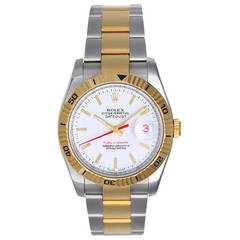 Rolex Stainless Steel and Yellow Gold Datejust Turn-o-graph Watch Ref 116263