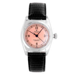 Vintage Rolex Stainless Steel Bubbleback Wristwatch