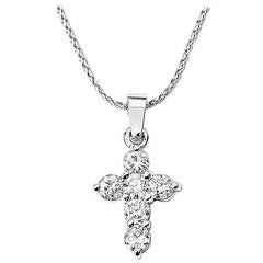 Amazing Diamond Gold Cross Necklace