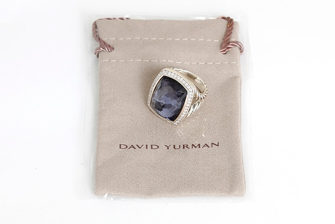 David Yurman Black Orchid Diamond Sterling Silver Albion Cocktail Ring ...