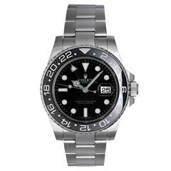 Rolex Stainless Steel GMT-Master II Wristwatch with Ceramic Bezel Ref 116710
