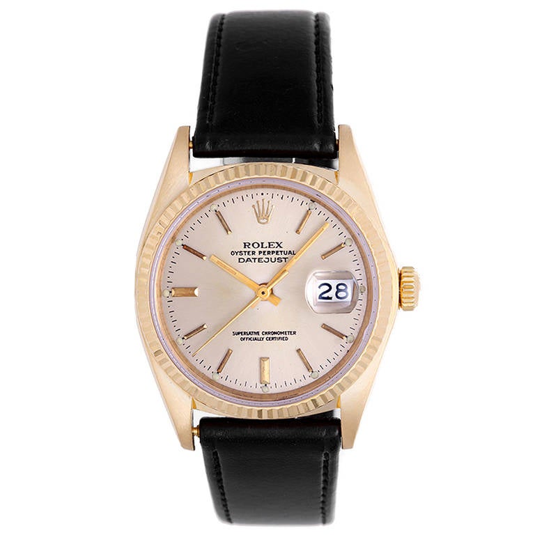 Rolex Yellow Gold Datejust Wristwatch circa 1970s