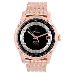Omega Rose Gold DeVille Hour Vision Automatic Wristwatch